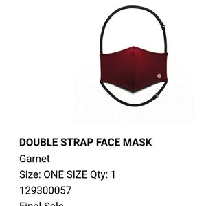 Lululemon double strap face mask